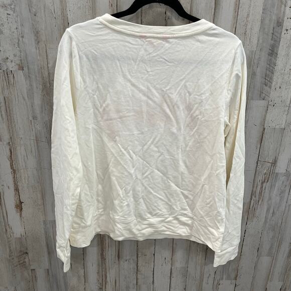 Lilly Pulitzer Long Sleeve Rami Sweater Cheery Ruby Red Graphic Womens Medium - Picture 6 of 8